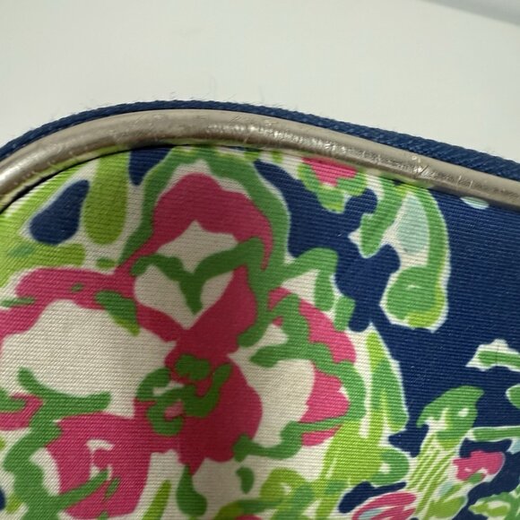 Lilly Pulitzer Ipad Notebook Tablet Neoprene Case Padded 13X9.5" Blue Floral Zip - Picture 9 of 9